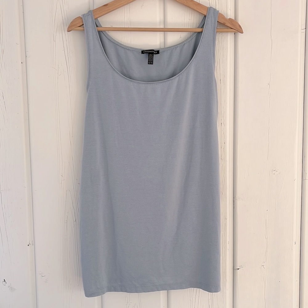 Eileen Fisher Tencel Jersey Slim Shell